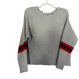 Cotton Emporium Ribbed Knit Sweater With Arm Design